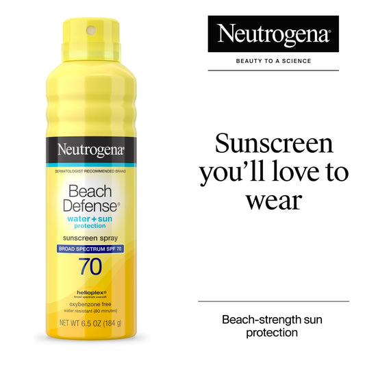 Beach Defense® Water + Sun Protection Sunscreen Spray Broad Spectrum SPF 70 - US 2586