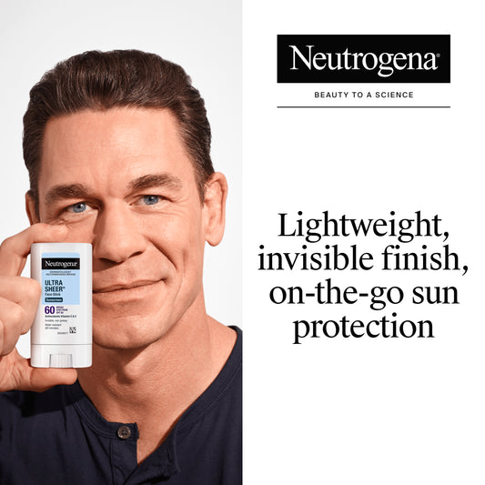 Neutrogena Ultra Sheer Face Stick Sunscreen SPF 60, 0.47 oz - US 7583