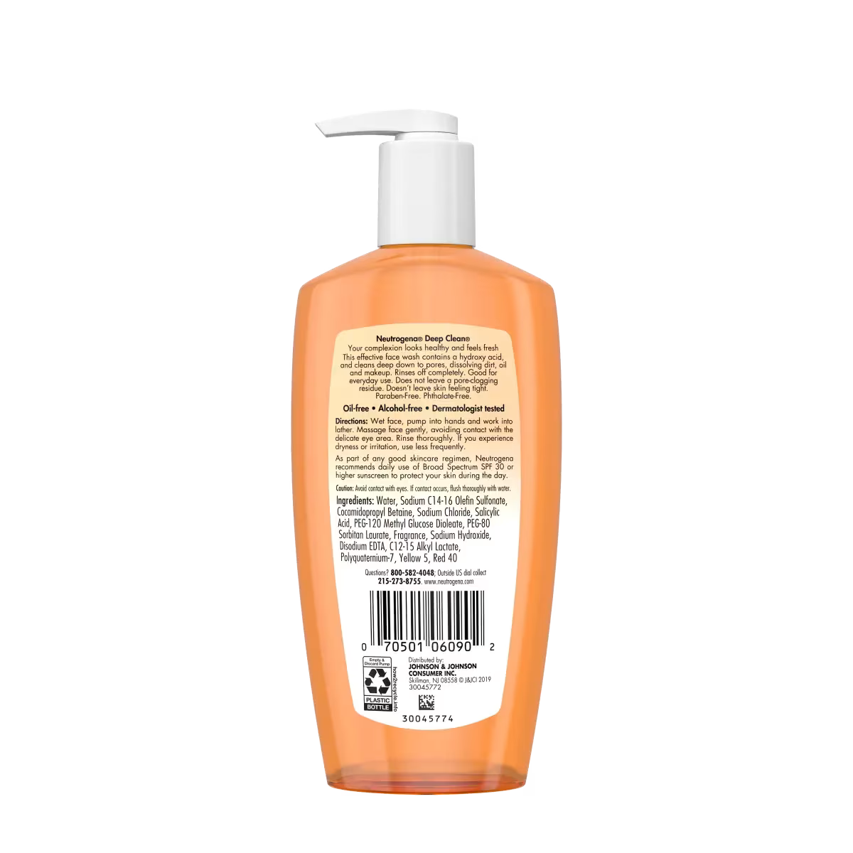 Neutrogena®Deep CleanFacial Cleanser, 6.7 Fl. Oz - US 9954