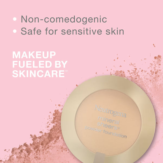 Neutrogena® Mineral Sheers Compact Powder Foundation, Soft Beige 50, .34 Oz - US 8564