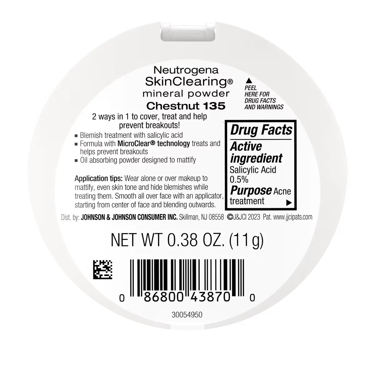 SkinClearing Mineral Powder - Chestnut (135) - US 8416