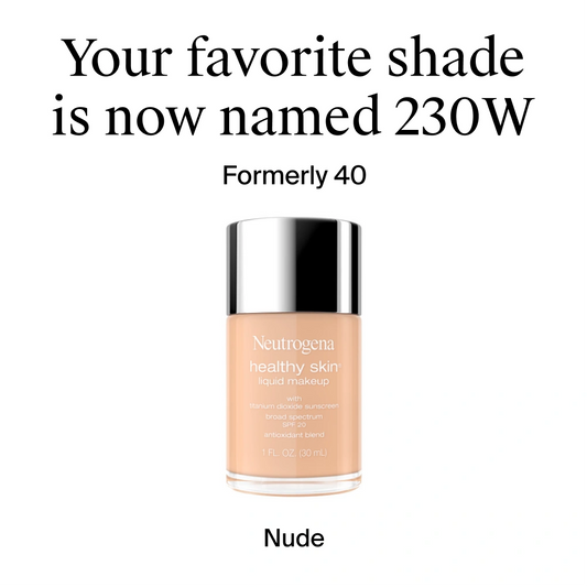 Neutrogena® Healthy Skin Liquid Foundation Makeup Broad Spectrum SPF 20, 230W Nude, 1 Fl. Oz - US 8518