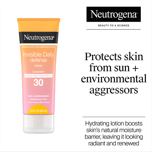 Invisible Daily Defense Sunscreen Lotion SPF 30 - US 5417