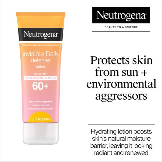 Invisible Daily Defense Sunscreen Lotion SPF 60+ - US 7860
