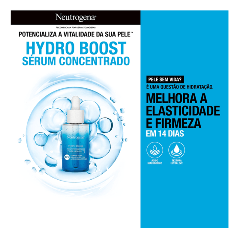 Sérum Hidratante Neutrogena Hydro Boost Concentrado 30ml