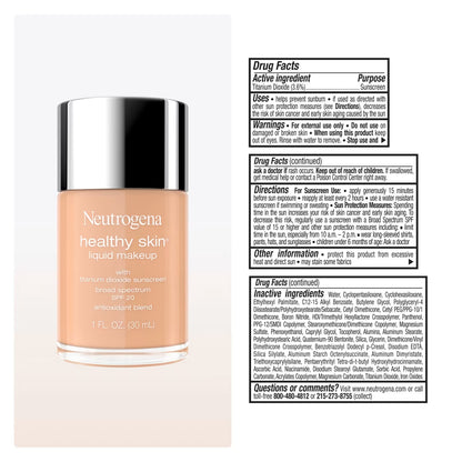 Neutrogena® Healthy Skin Liquid Makeup Broad Spectrum SPF 20, 300C Natural Ivory, 1 Fl. Oz - US 1427