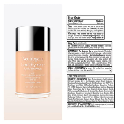 Neutrogena® Healthy Skin Liquid Makeup Broad Spectrum SPF 20, 320C Shell Beige, 1 Fl. Oz - US 9155