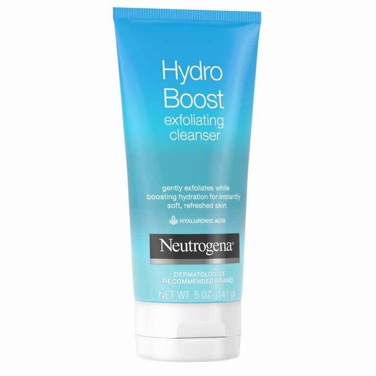 Sabonete Esfoliante em Gel Neutrogena Hydro Boost Gentle Exfoliating Facial Cleanser, 5 oz 141g