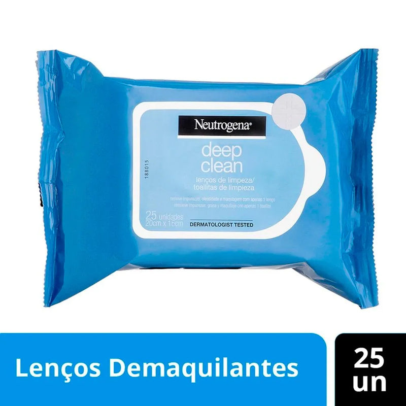 Demaquilante Neutrogena Deep Clean 25 Unidades