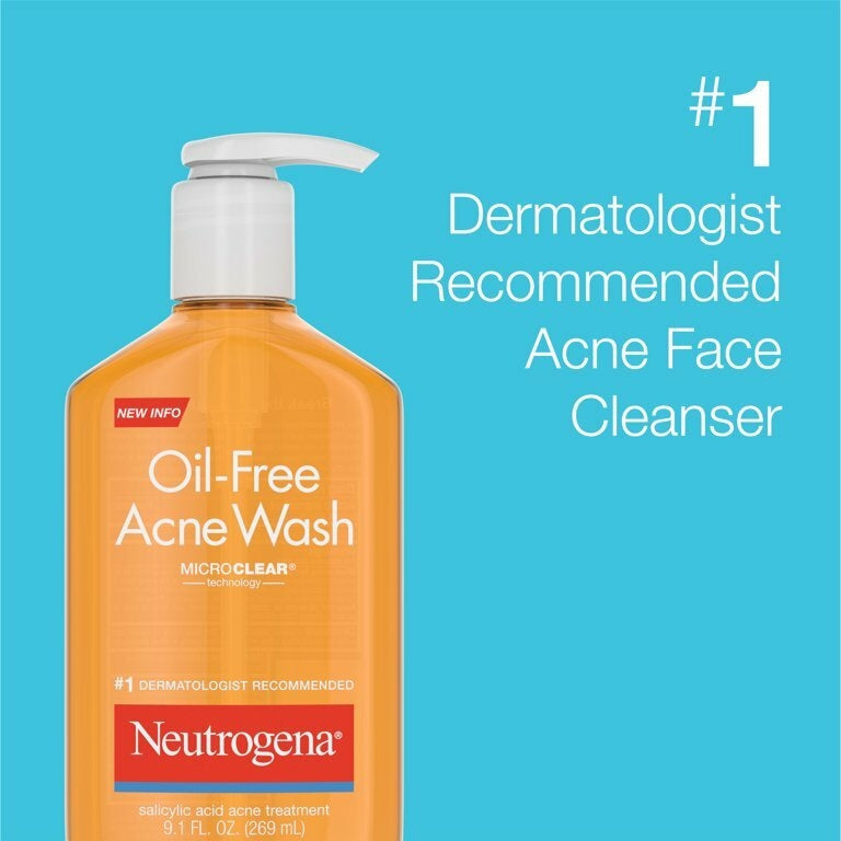 Sabonete Com Ácido Salicílico Neutrogena Oil-Free Salicylic Acid Acne Fighting Face Wash 269ml