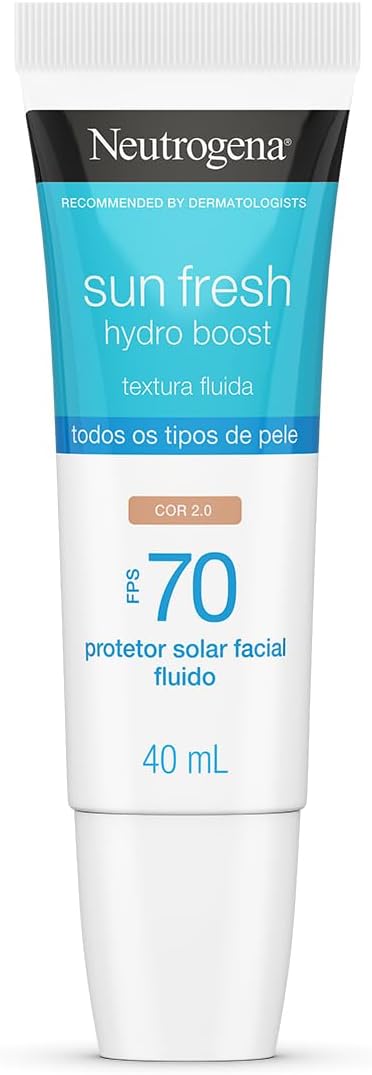 Protetor Solar Neutrogena Sun Fresh Hydro Boost Cor 2.0 FPS 70 40mL