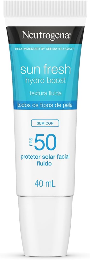 Protetor Solar Neutrogena Sun Fresh Hydro Boost Sem Cor FPS 50 40mL