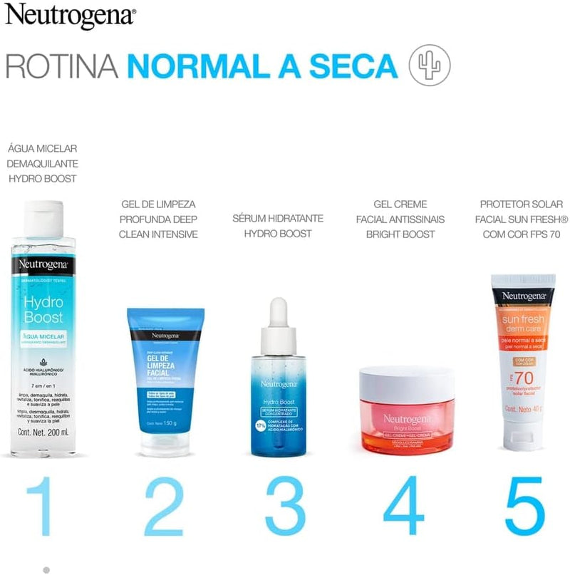 Neutrogena Água Micelar Demaquilante Hydro Boost, 200ml