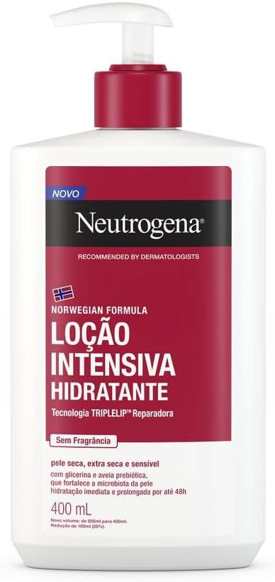 Neutrogena Norwegian Hidratante Corporal Intensivo Sem Fragrância, 400ml