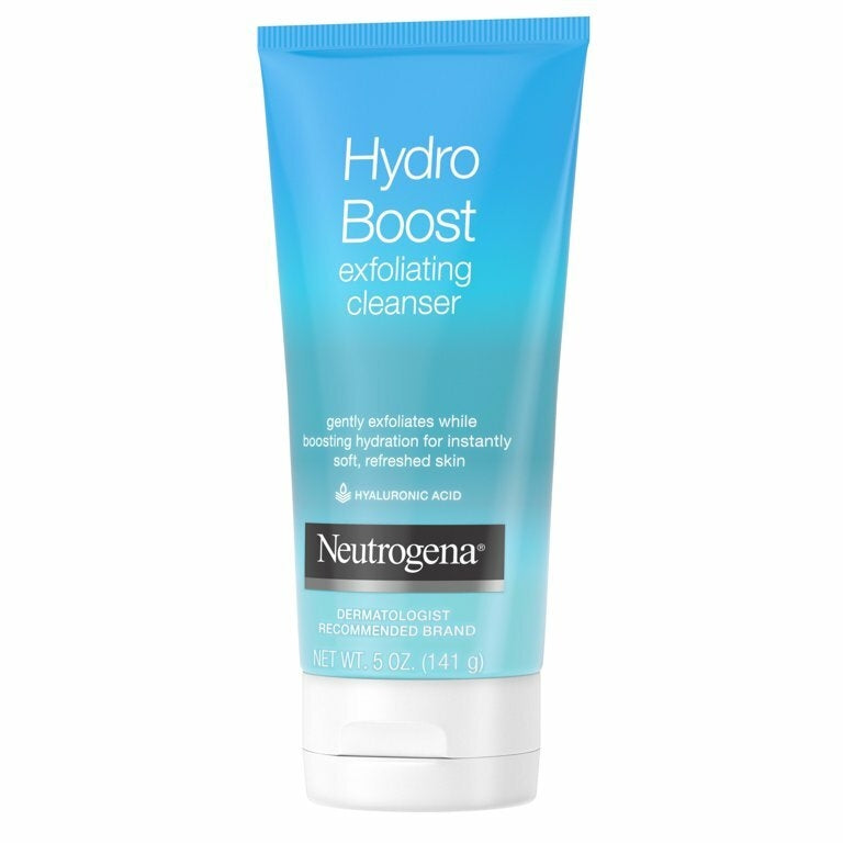 Sabonete Esfoliante em Gel Neutrogena Hydro Boost Gentle Exfoliating Facial Cleanser, 5 oz 141g