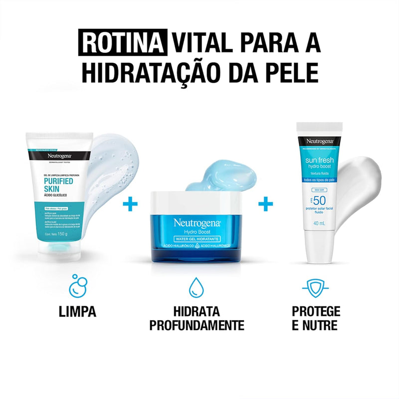 Protetor Solar Neutrogena Sun Fresh Hydro Boost Sem Cor FPS 50 40mL