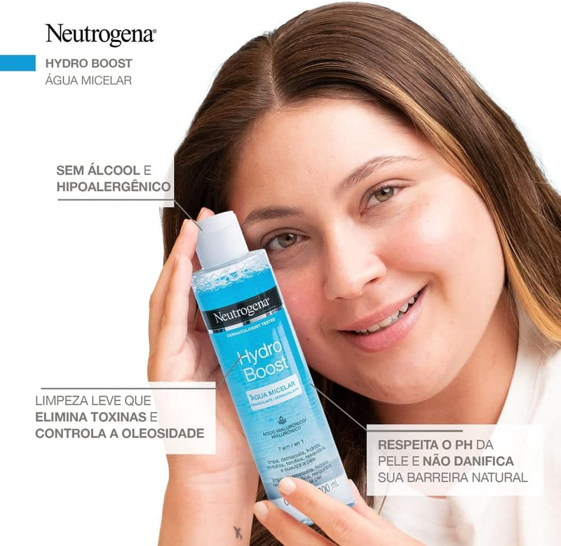 Neutrogena Água Micelar Demaquilante Hydro Boost, 200ml