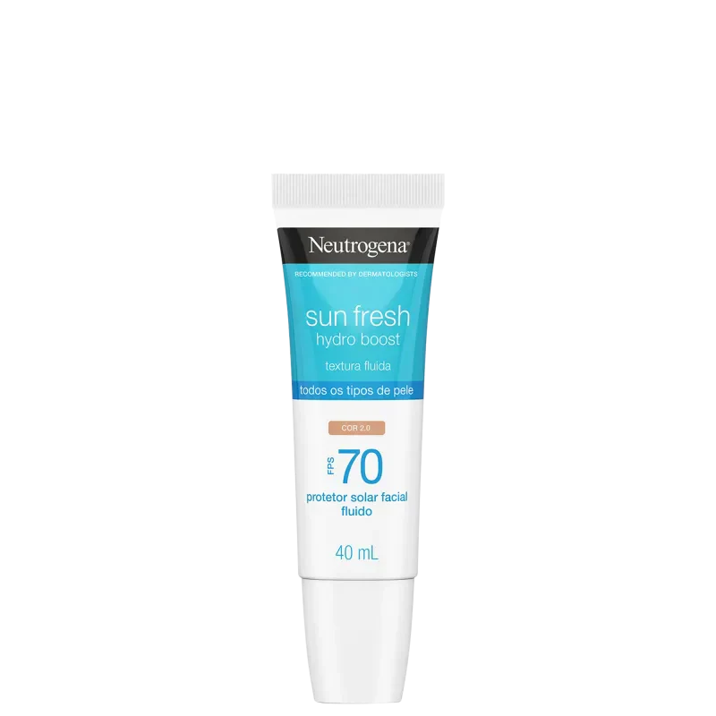 Neutrogena Sun Fresh Hydro Boost FPS70 Cor 2.0 - Protetor Solar Facial com Cor 40ml