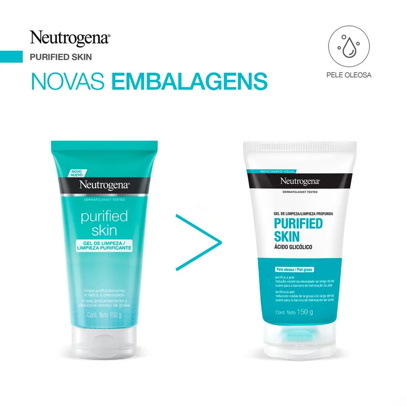 Gel De Limpeza Rosto Neutrogena Purified Skin 150g