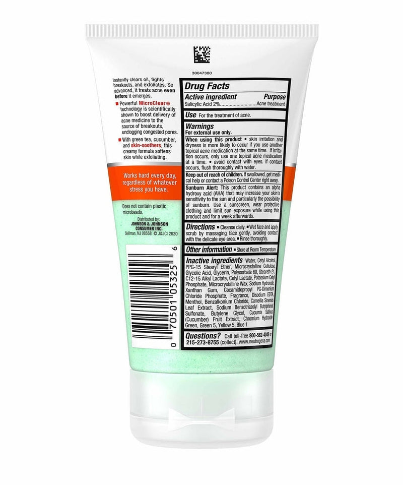 Esfoliante Oil-Free Acne Stress Control® Power-Clear Scrub Neutrogena 125ml