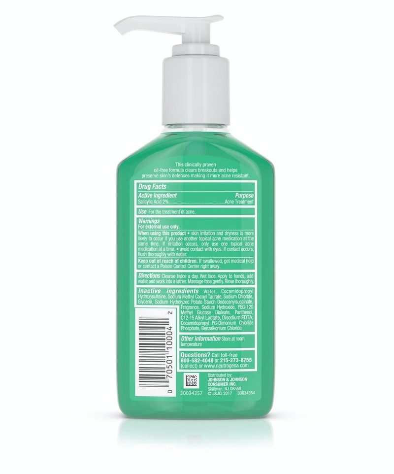 Sabonete Gel Contra Acne com Ácido salicílico Acne Proofing Gel Facial Cleanser with Salicylic Acid Neutrogena 170g