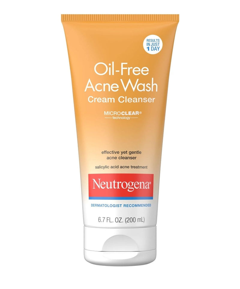 Cleanser Oil-Free Acne Wash Cream Cleanser Neutrogena 200ml