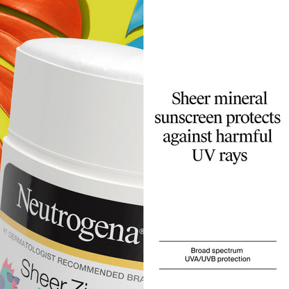 Neutrogena® Sheer Zinc Kids Mineral Sunscreen Stick Broad Spectrum SPF 50+, 1.5 Oz - US 6026