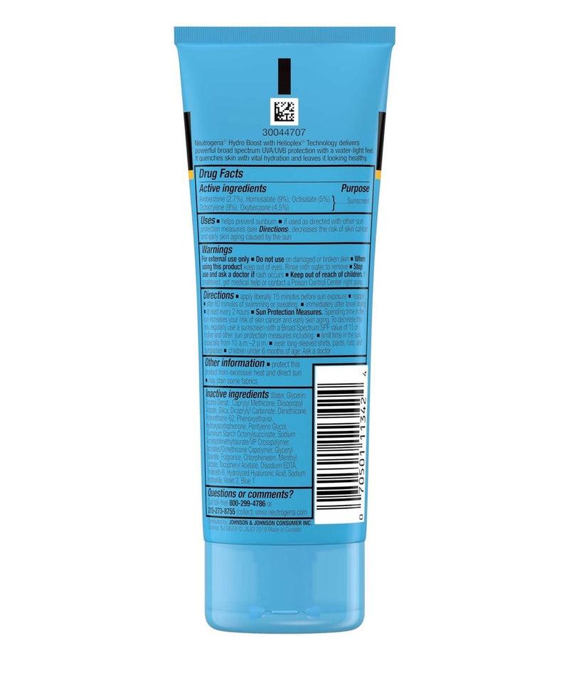 Hydro Boost Neutrogena Water Gel Protetor Solar Loção FPS 50 88ml