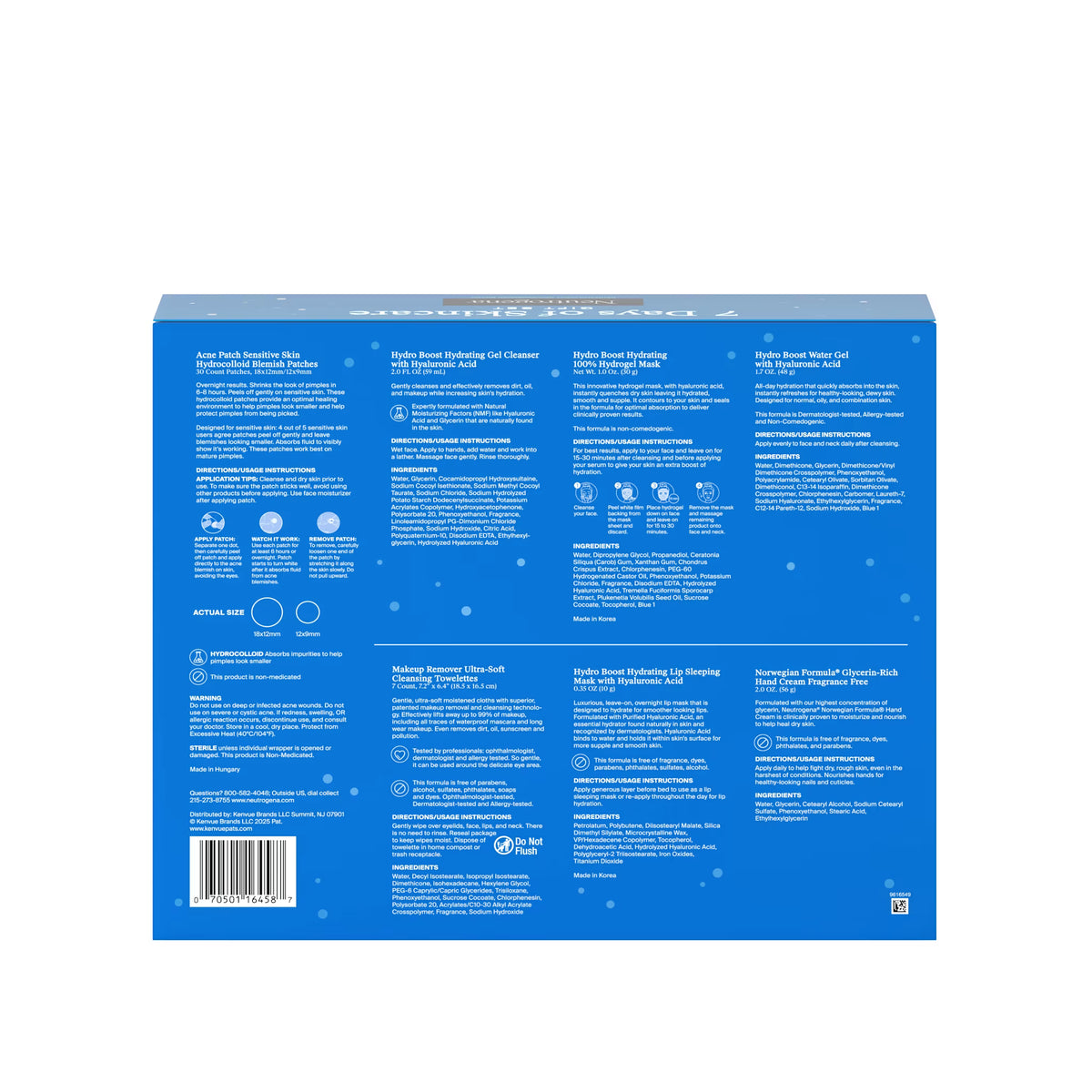 Neutrogena® 7 Days of Skincare Gift Set, 7 Items - US 3285