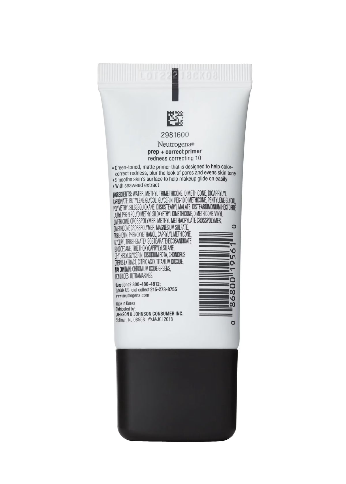 Neutrogena® Prep + Correct Primer, Redness Correcting 10, 1.0 Oz - US 4442