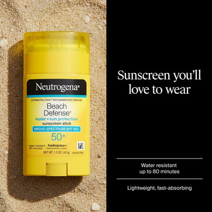 Neutrogena® Beach Defense Sunscreen Stick Broad Spectrum SPF 50+, 1.5 Oz - US 9649