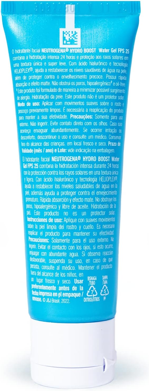 Hidratante Facial NEUTROGENA Hydro Boost Water Gel FPS25 40g