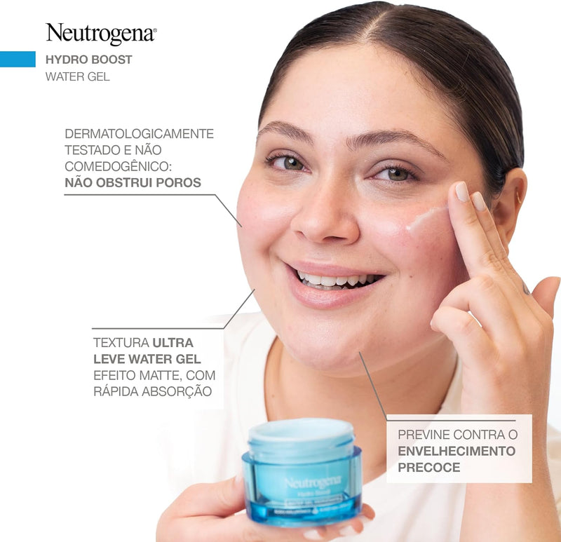 Neutrogena Hidratante Facial Hydro Boost Water Gel 50g embalagem pode variar