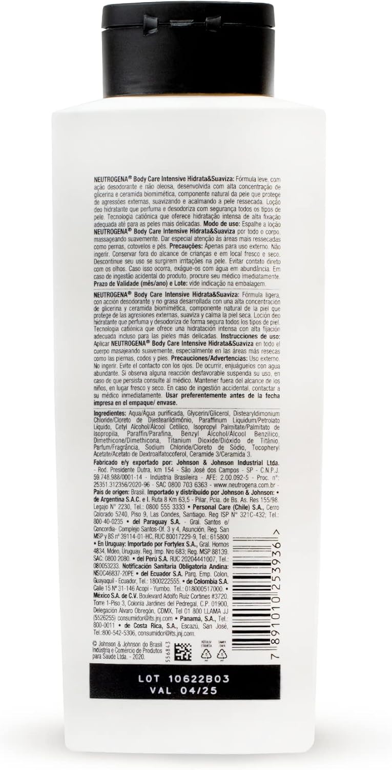 Hidratante Corporal Body Care Intensive Hidrata & Suaviza, 400ml