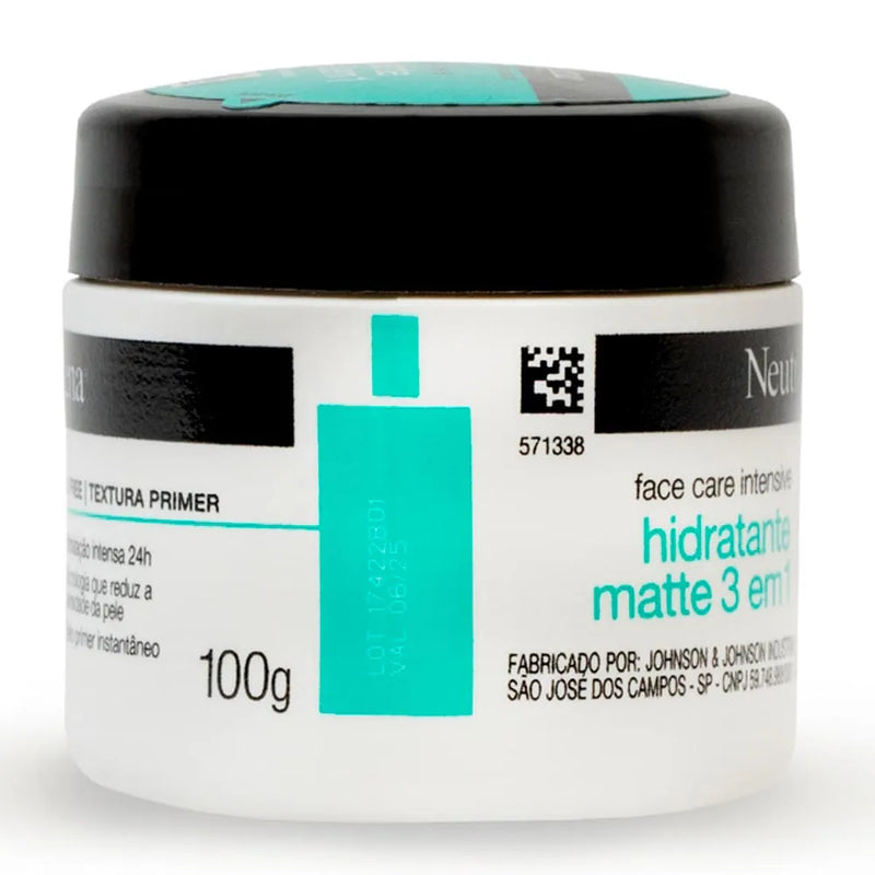 Creme Facial Neutrogena Hidratante Face Care Intensive Matte 3 Em 1 100g