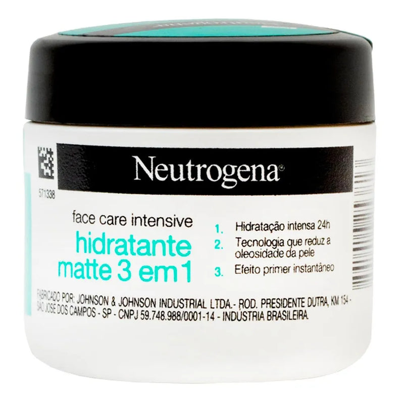Creme Facial Neutrogena Hidratante Face Care Intensive Matte 3 Em 1 100g