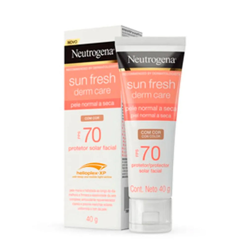Protetor Solar Facial Neutrogena Sun Fresh Derm Care 70 FPS 40g