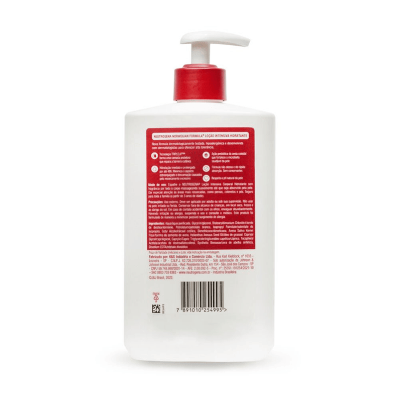 Hidratante Corporal Intensivo NeutrogenaNorwegian Sem Fragrância 400mL