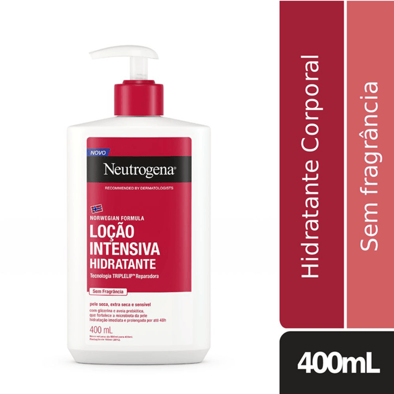 Hidratante Corporal Intensivo NeutrogenaNorwegian Sem Fragrância 400mL