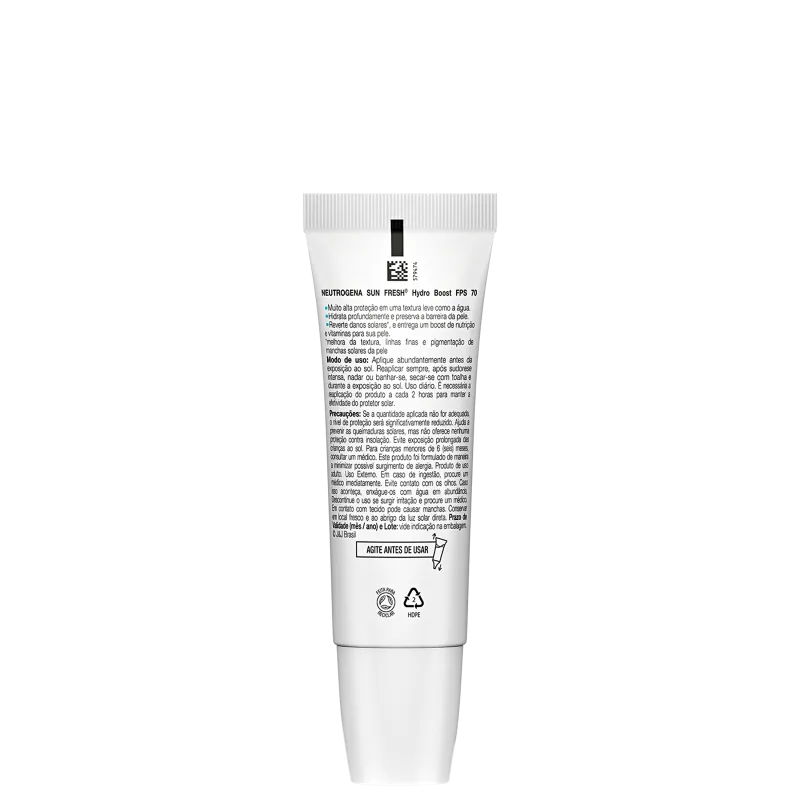 Neutrogena Sun Fresh Hydro Boost FPS70 Cor 3.0 - Protetor Solar Facial com Cor 40ml