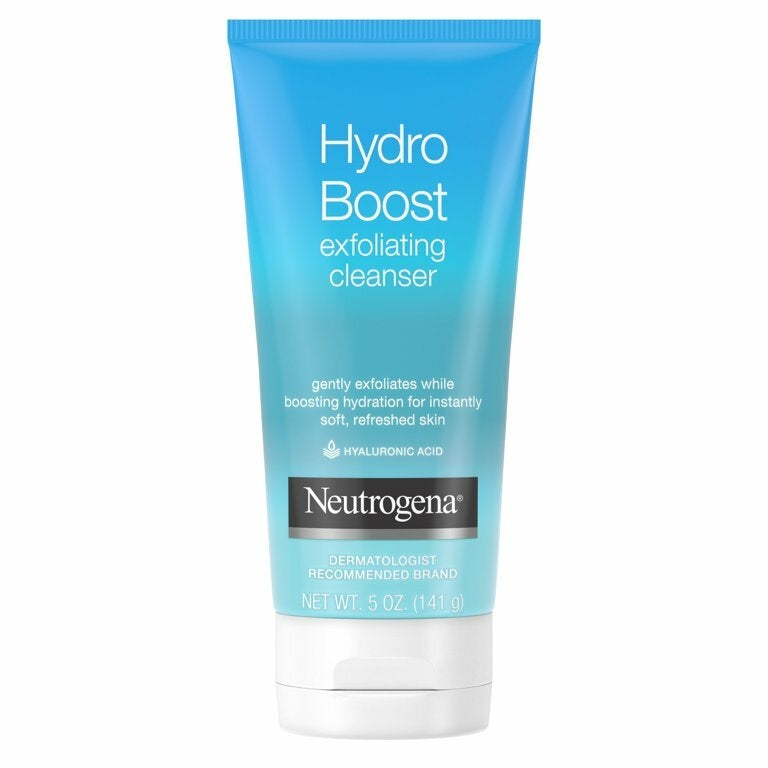 Sabonete Esfoliante em Gel Neutrogena Hydro Boost Gentle Exfoliating Facial Cleanser, 5 oz 141g