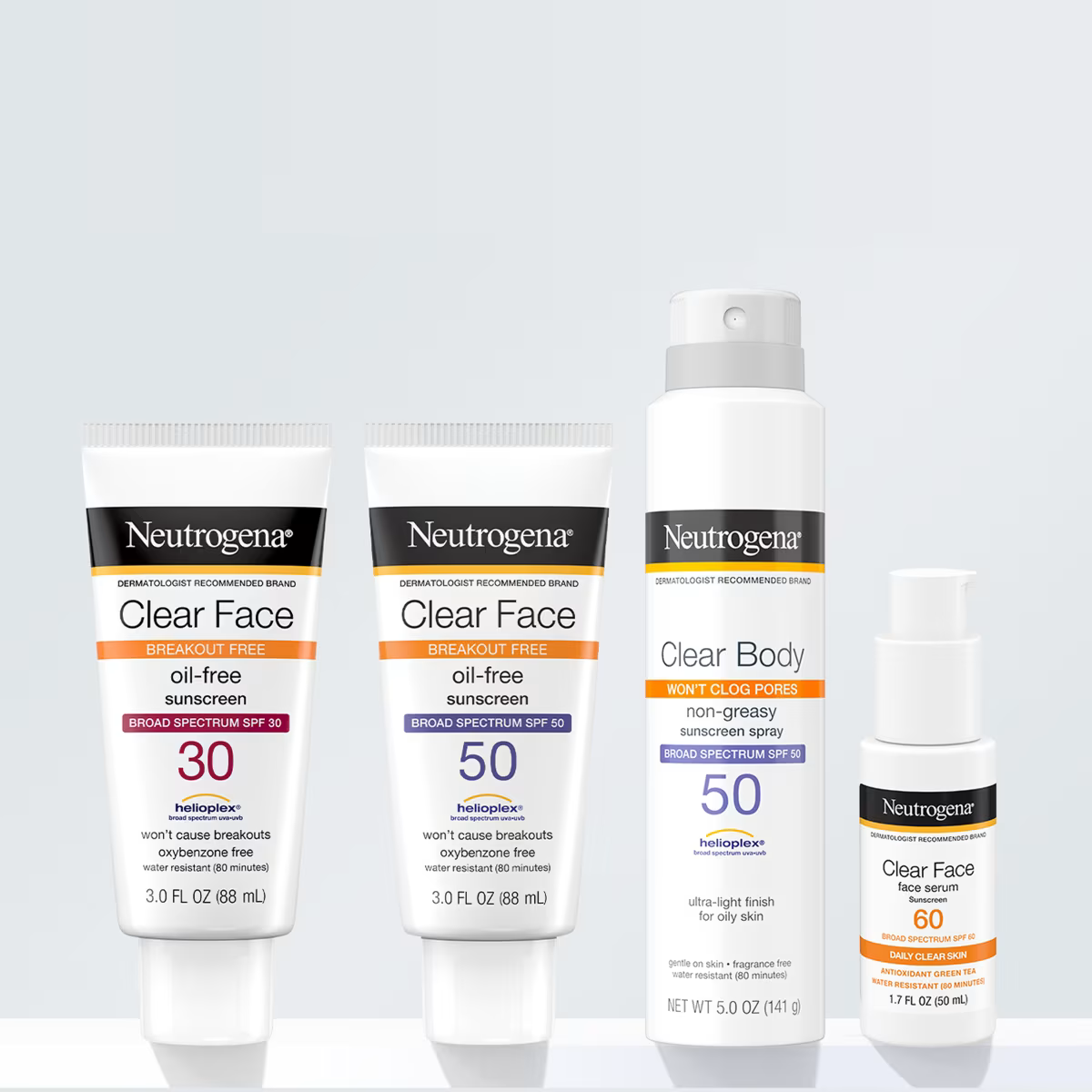 Neutrogena® Clear Face Liquid Lotion Sunscreen Broad Spectrum SPF 30, 3 Fl. Oz - US 5540
