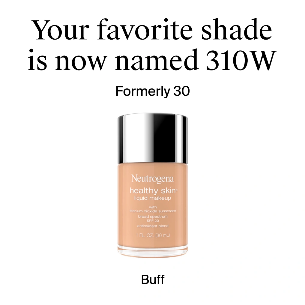 Neutrogena® Healthy Skin Liquid Foundation Makeup Broad Spectrum SPF 20, 310W Buff, 1 Fl. Oz - US 4326