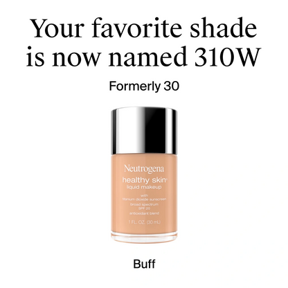 Neutrogena® Healthy Skin Liquid Foundation Makeup Broad Spectrum SPF 20, 310W Buff, 1 Fl. Oz - US 4326
