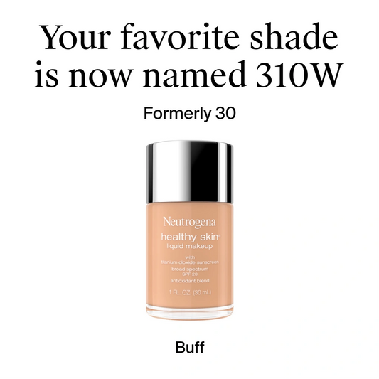 Neutrogena® Healthy Skin Liquid Foundation Makeup Broad Spectrum SPF 20, 310W Buff, 1 Fl. Oz - US 4326