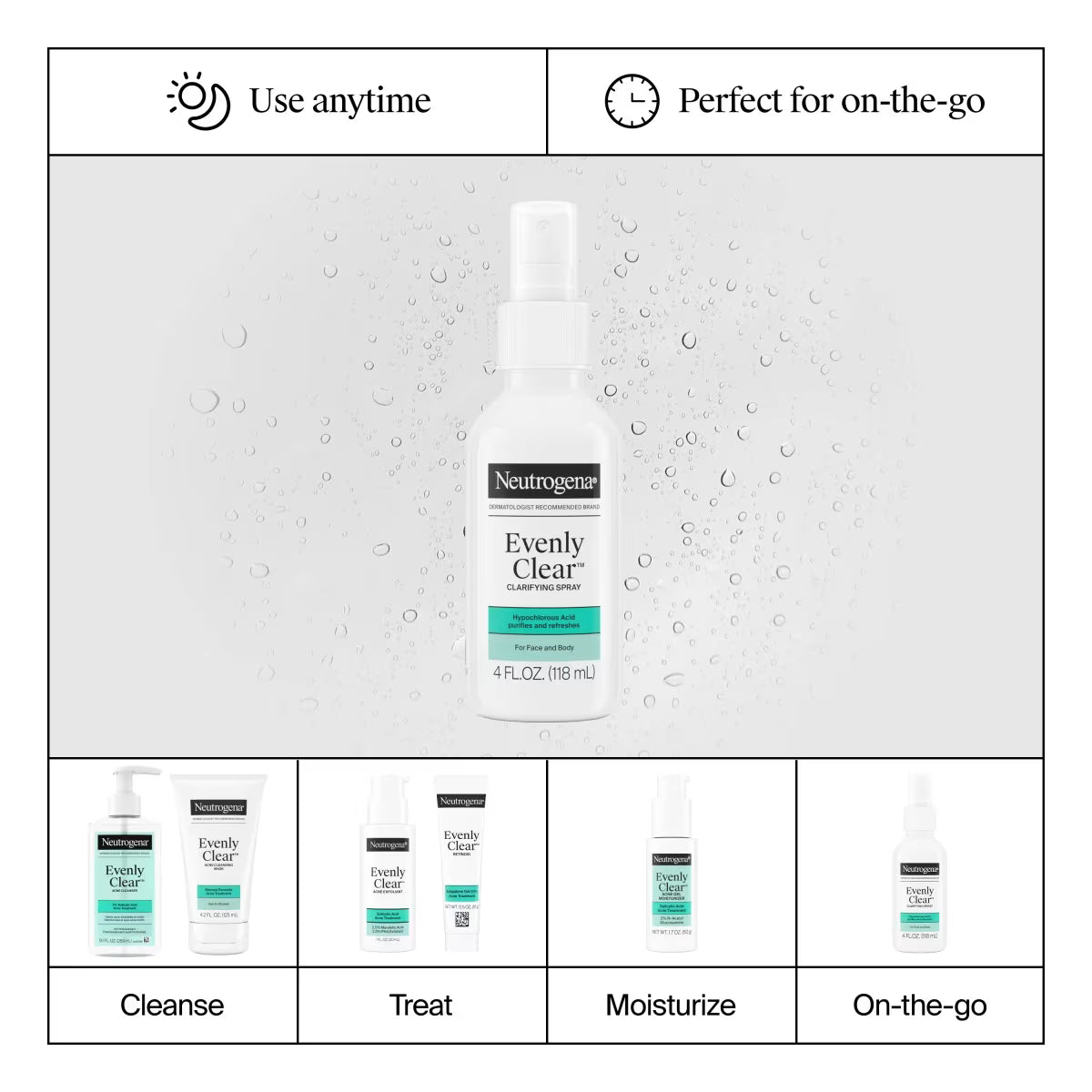 Neutrogena® Evenly Clear Clarifying Spray, 4.0 FL oz - US 2597