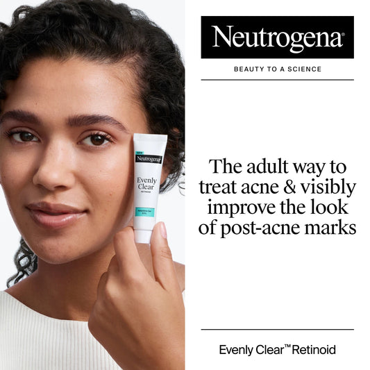 Neutrogena® Evenly Clear™ Retinoid Adapalene Gel 0.1% Acne Treatment, 0.5 Oz - US 0396