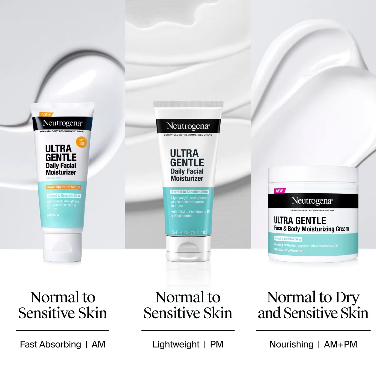 Neutrogena® Ultra Gentle Daily Facial Moisturizer with Broad Spectrum SPF 30, 3.4 Fl. Oz - US 3122