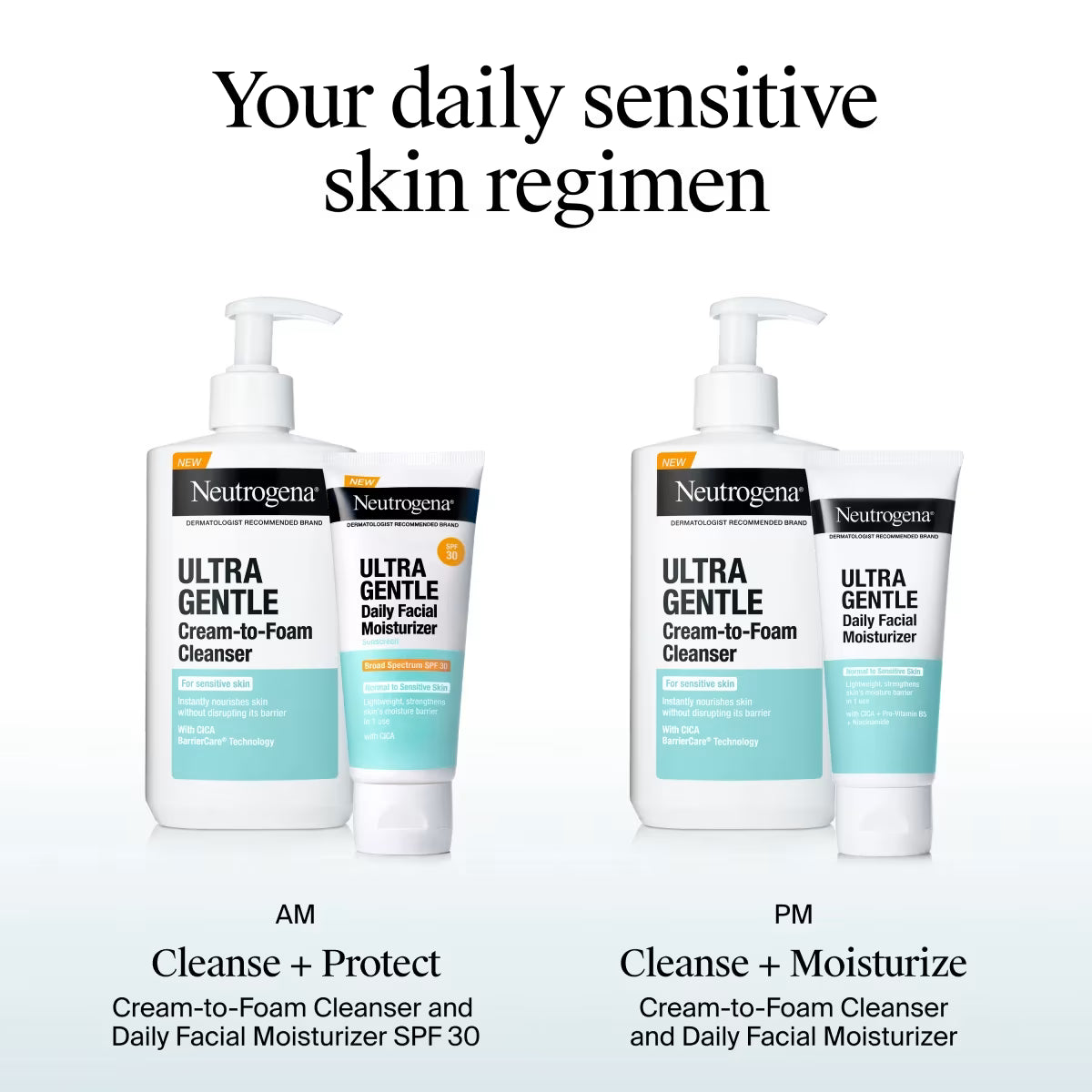 Neutrogena® Ultra Gentle Daily Facial Moisturizer with Broad Spectrum SPF 30, 3.4 Fl. Oz - US 3122