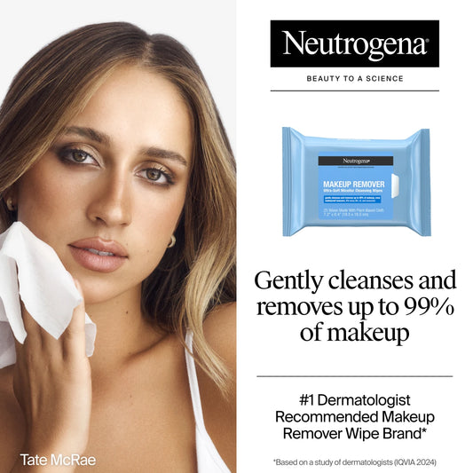 Neutrogena® Makeup Remover Ultra-Soft Micellar Cleansing Wipes, 25 Count - US 8490